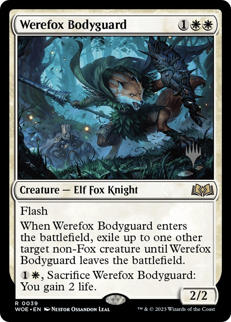 Werefox Bodyguard (Promo Pack) [Wilds of Eldraine Promos]-1