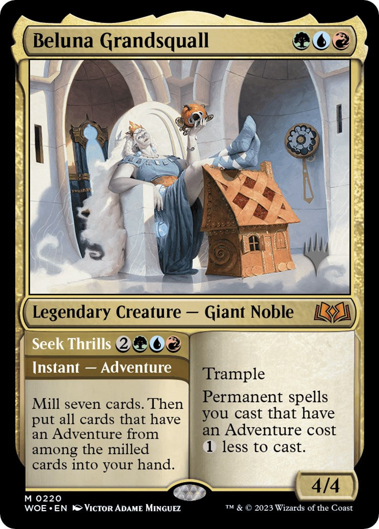 Beluna Grandsquall // Seek Thrills(Promo Pack) [Wilds of Eldraine Promos]-1