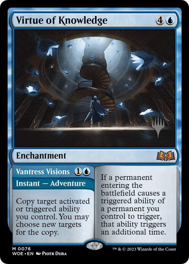 Virtue of Knowledge // Vantress Visions (Promo Pack) [Wilds of Eldraine Promos]-1