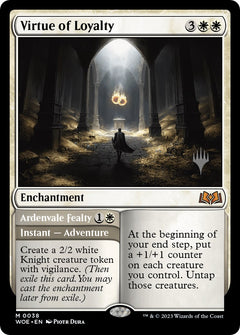 Virtue of Loyalty // Ardenvale Fealty (Promo Pack) [Wilds of Eldraine Promos]-1