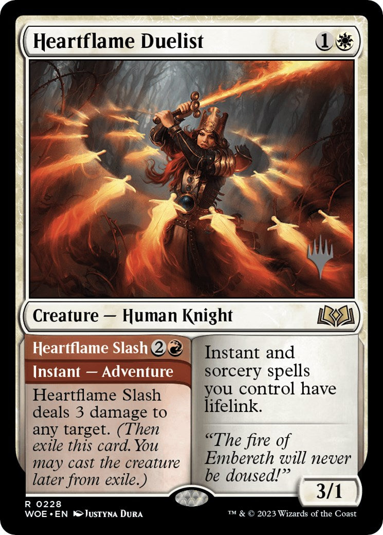 Heartflame Duelist // Heartflame Slash (Promo Pack) [Wilds of Eldraine Promos]-1