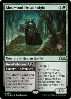 Mosswood Dreadknight // Dread Whispers (Promo Pack) [Wilds of Eldraine Promos]-1