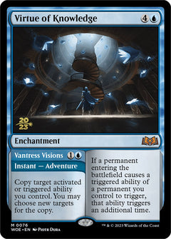Virtue of Knowledge // Vantress Visions (Promo Pack) [Wilds of Eldraine Promos]-2
