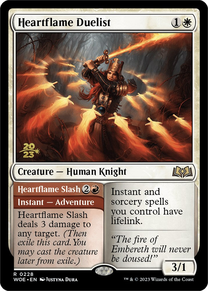 Heartflame Duelist // Heartflame Slash (Promo Pack) [Wilds of Eldraine Promos]-2