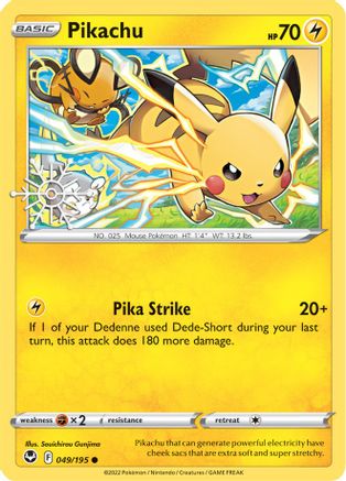 Pikachu (049/195) (Holiday Calendar) [Sword & Shield: Silver Tempest]-1