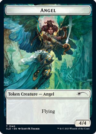 Angel (SLD) // Soldier (CMR) Double-Sided Token [Secret Lair: Angels Tokens]-1