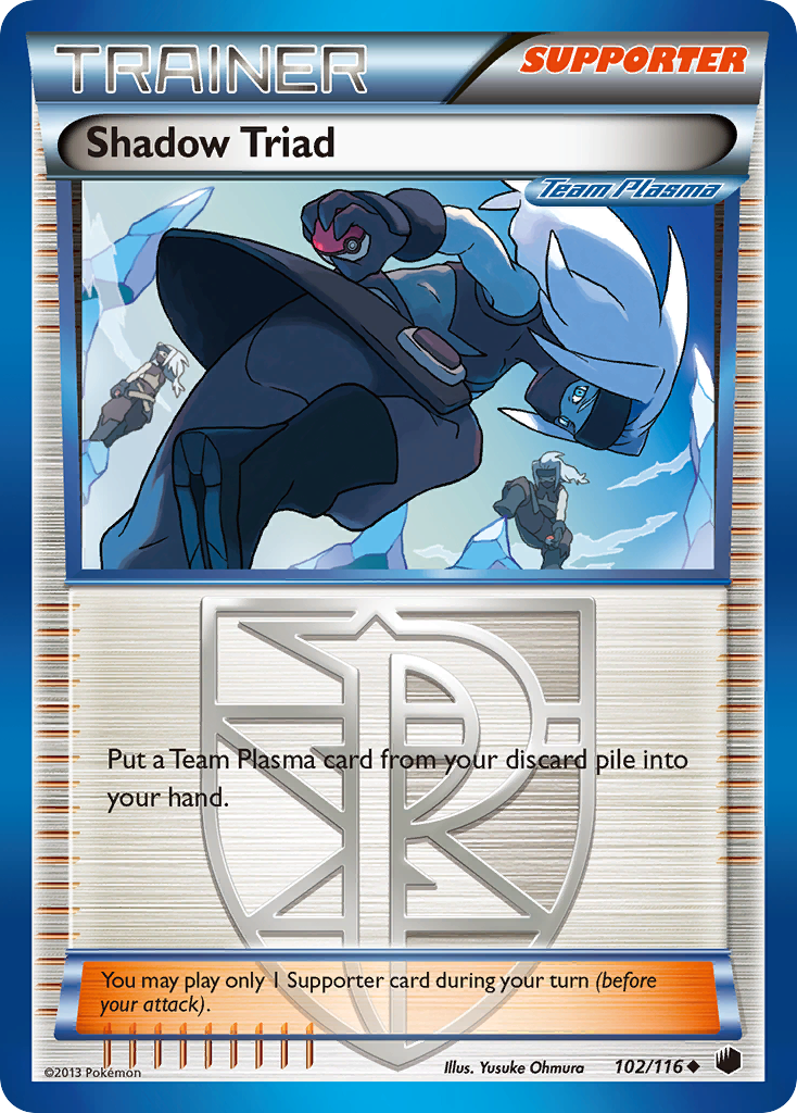 Shadow Triad (102/116) [Black & White: Plasma Freeze]-1