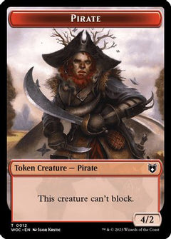 Pirate // Pegasus Double-Sided Token (WOC-12 // 9) - Commander: Wilds of Eldraine-1