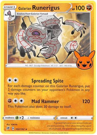 Galarian Runerigus (102/192) [Trick or Trade 2023]-1