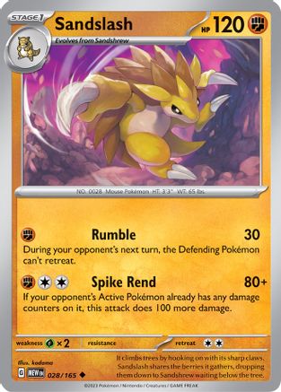 Sandslash (028/165) [Scarlet & Violet 151]-1