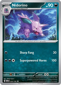 Nidorino (033/165) [Scarlet & Violet 151]-1