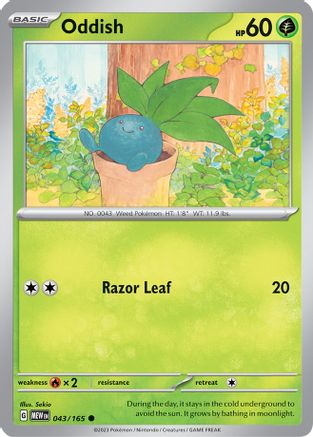 Oddish (043/165) [Scarlet & Violet 151]-1