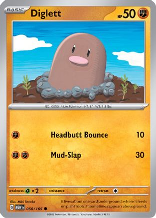 Diglett (050/165) [Scarlet & Violet 151]-1