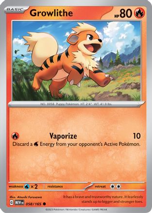 Growlithe (058/165) [Scarlet & Violet 151]-1