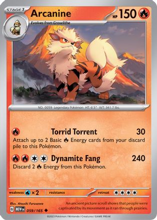 Arcanine (059/165) [Scarlet & Violet 151]-1