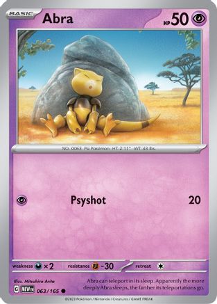 Abra (063/165) [Scarlet & Violet 151]-1