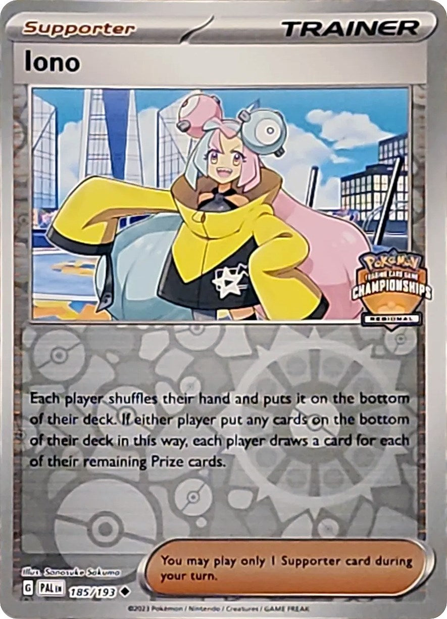 Iono (185/193) (Regional Championships Promo) [League & Championship Cards]-1