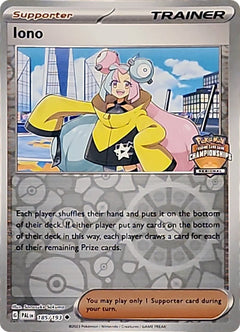Iono (185/193) (Regional Championships Promo) [League & Championship Cards]-1