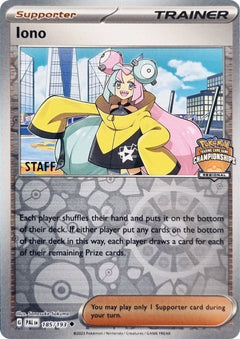 Iono (185/193) (Regional Championships Promo Staff) [League & Championship Cards]-1