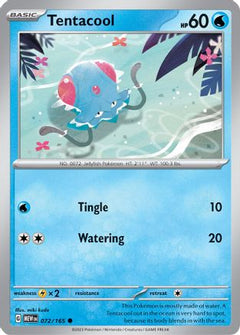 Tentacool (072/165) [Scarlet & Violet 151]-1