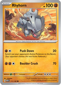 Rhyhorn (111/165) [Scarlet & Violet 151]-1