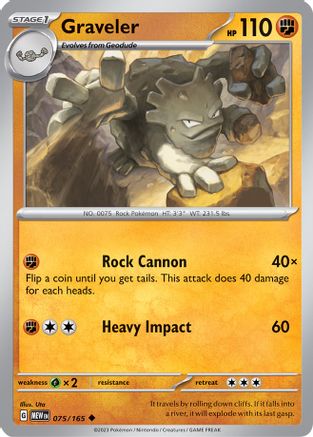 Graveler (075/165) [Scarlet & Violet 151]-1