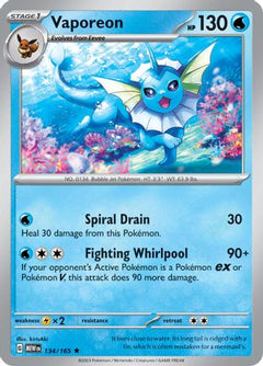 Vaporeon (134/165) [Scarlet & Violet 151]-1