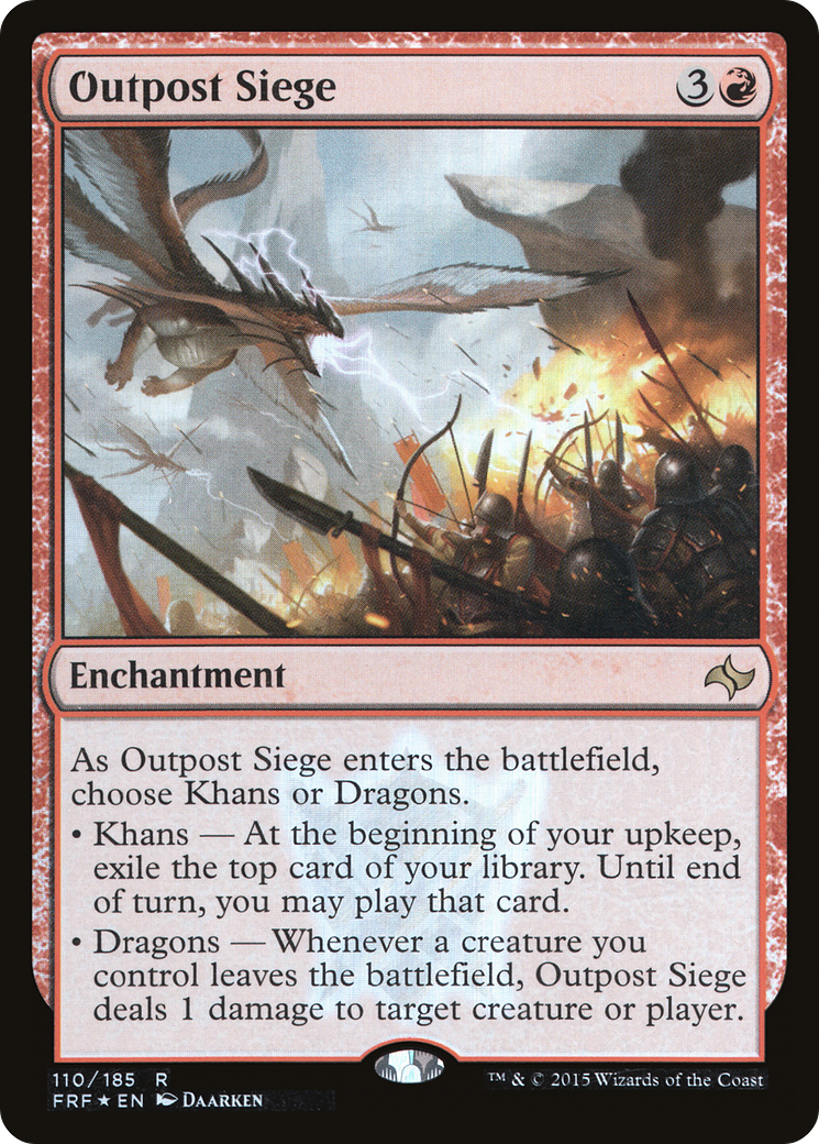 Outpost Siege (FRF-110★) - Fate Reforged Foil-1