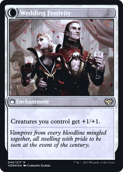 Wedding Announcement (PRE-045) - Innistrad: Crimson Vow Promos: (Double Faced Transform) Foil-2
