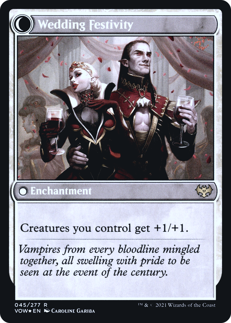 Wedding Announcement (PRE-045) - Innistrad: Crimson Vow Promos: (Double Faced Transform) Foil-2