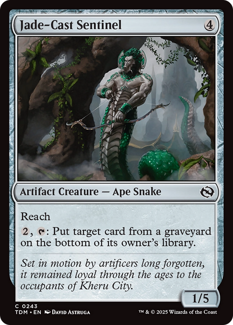 Jade-Cast Sentinel [Tarkir: Dragonstorm]-1