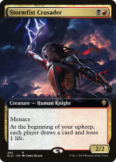 Stormfist Crusader (Extended Art) [Throne of Eldraine]-1