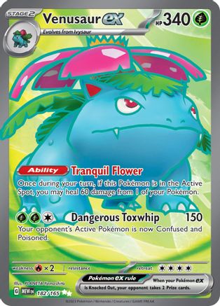 Venusaur ex (182/165) [Scarlet & Violet 151]-1