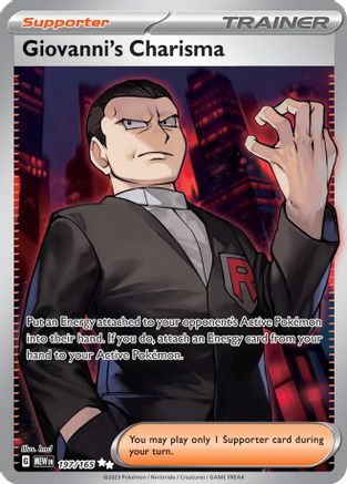 Giovanni's Charisma (197/165) [Scarlet & Violet 151]-1