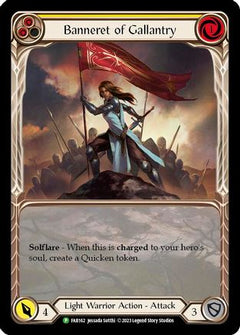 Banneret of Gallantry - FAB162 (FAB162) - Flesh and Blood: Promo Cards Rainbow Foil-1