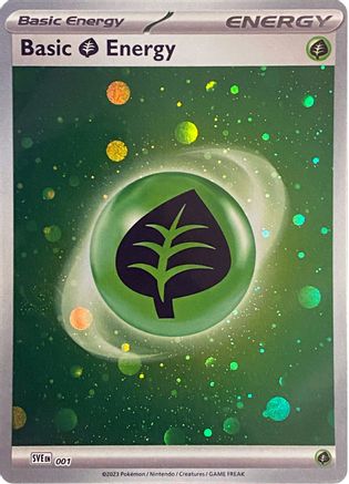 Basic Grass Energy (001) (Cosmos Holo) [Scarlet & Violet: Base Set]-1