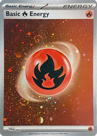 Basic Fire Energy (002) (Cosmos Holo) [Scarlet & Violet: Base Set]-1