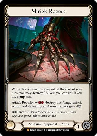 Shriek Razors [EVO235] (Bright Lights)  Rainbow Foil-1