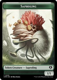 Saproling // Goblin Double-Sided Token [Commander Masters Tokens]-1