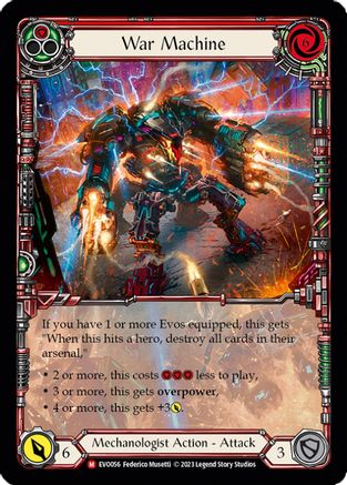 War Machine (Extended Art) [EVO056] (Bright Lights)  Rainbow Foil-1