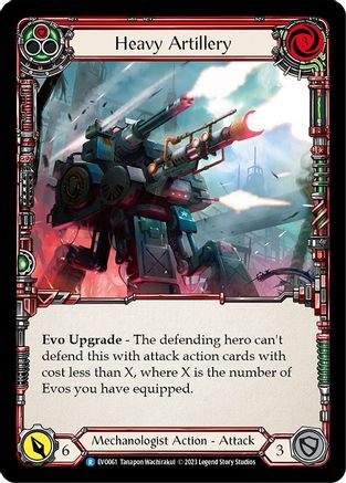 Heavy Artillery (Red) [EVO061] (Bright Lights)  Rainbow Foil-1