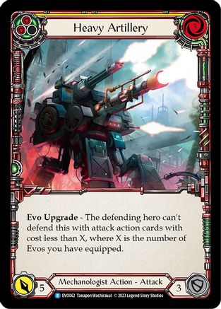 Heavy Artillery (Yellow) [EVO062] (Bright Lights)  Rainbow Foil-1