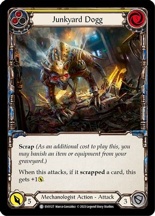 Junkyard Dogg (Yellow) [EVO127] (Bright Lights)  Rainbow Foil-1