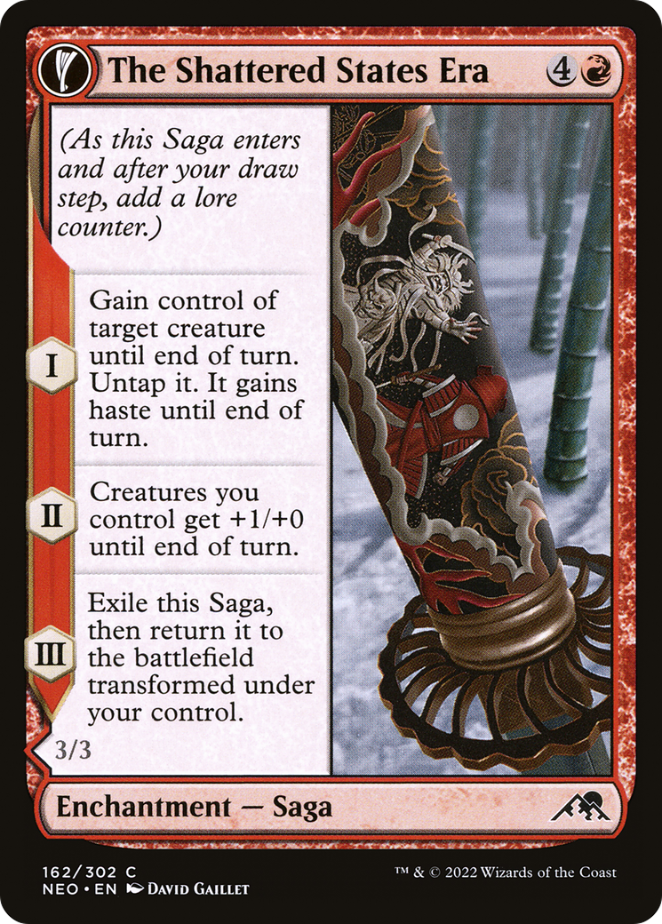 The Shattered States Era (NEO-162) - Kamigawa: Neon Dynasty: (fandfc, enchantment) Foil-1