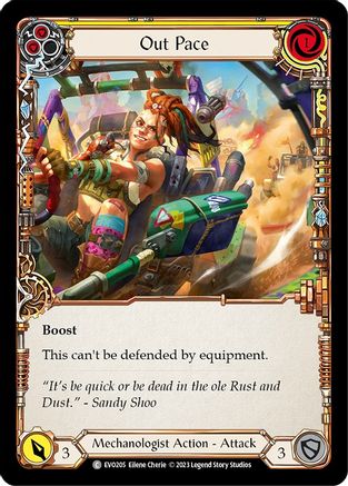 Out Pace (Yellow) [EVO205] (Bright Lights)  Rainbow Foil-1