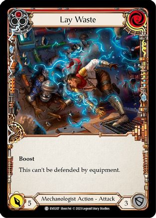 Lay Waste (Red) [EVO207] (Bright Lights)  Rainbow Foil-1