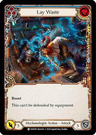Lay Waste (Blue) [EVO208] (Bright Lights)  Rainbow Foil-1