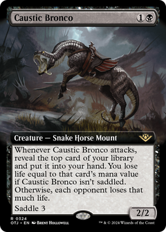 Caustic Bronco (Extended Art) [Outlaws of Thunder Junction]-1