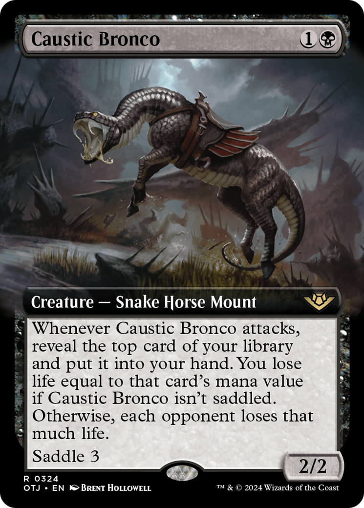 Caustic Bronco (Extended Art) [Outlaws of Thunder Junction]-1