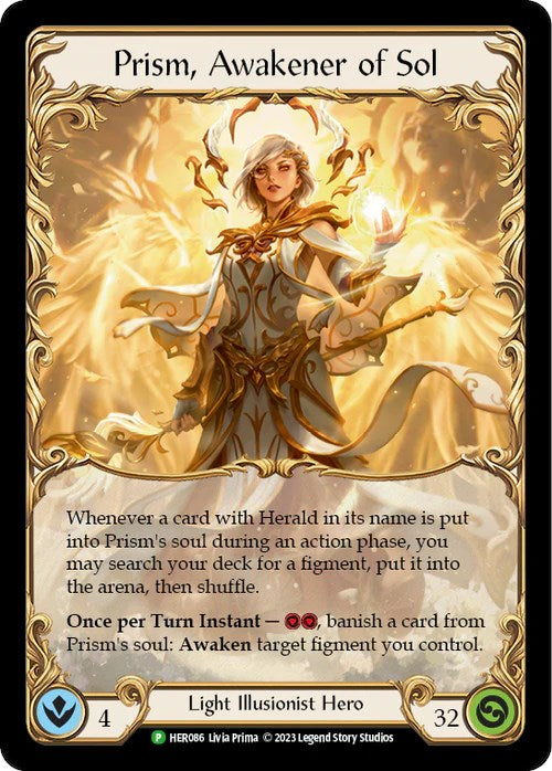 Prism, Awakener of Sol [HER086] (Promo)  Cold Foil-1